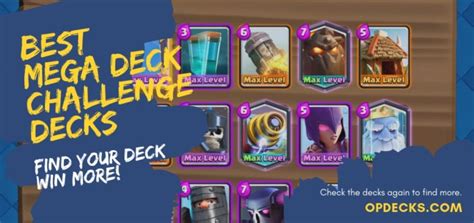 best mega deck clash royale|best mega deck challenge deck.